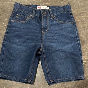Levi's Blue Denim Slim Shorts